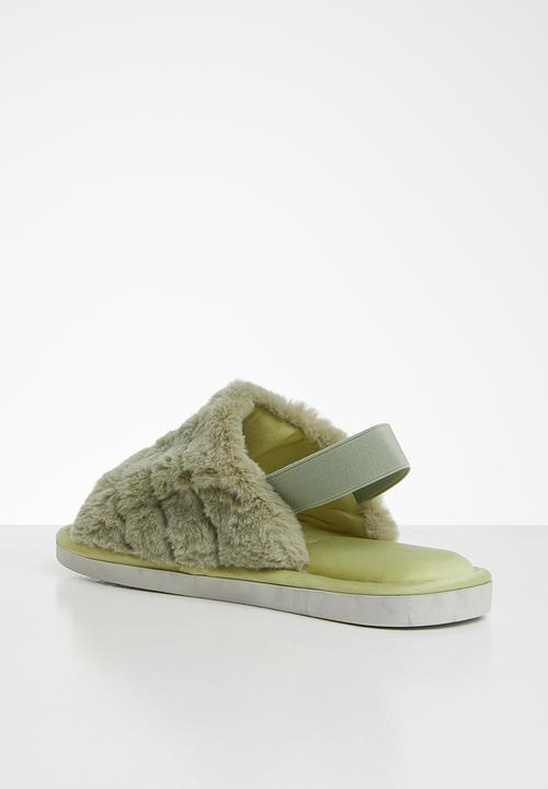 Seduction - Furry slipper - green 