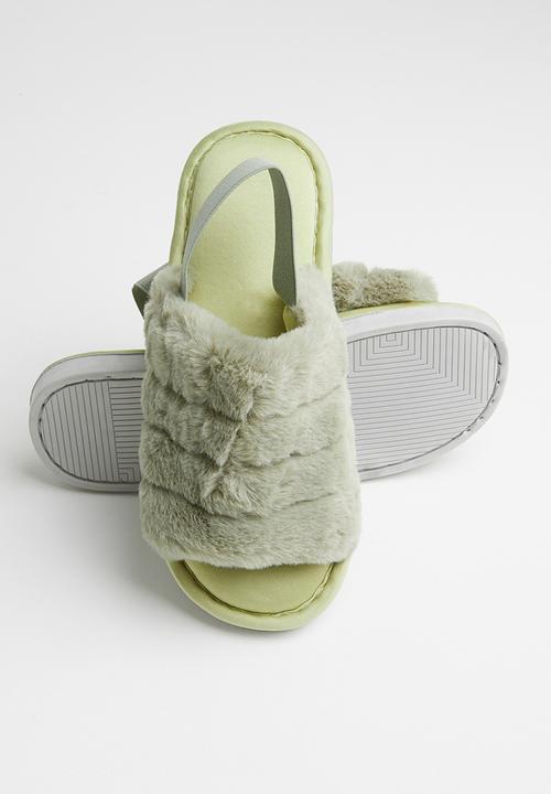 Seduction - Furry slipper - green 