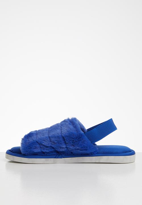 Seduction - Furry slipper - royal blue