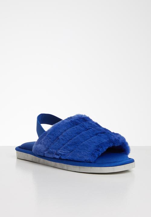 Seduction - Furry slipper - royal blue