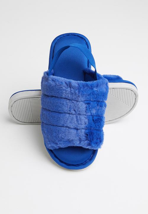 Seduction - Furry slipper - royal blue