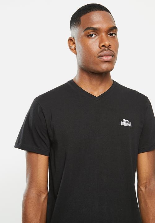 Lonsdale - 2 Pack V-neck tee - black & grey