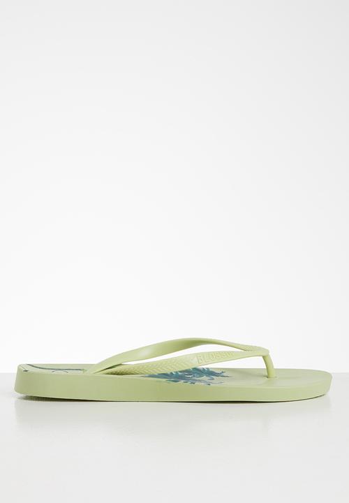 Blossom Girl - Palm tree flip flop - green 