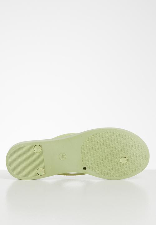 Blossom Girl - Palm tree flip flop - green 