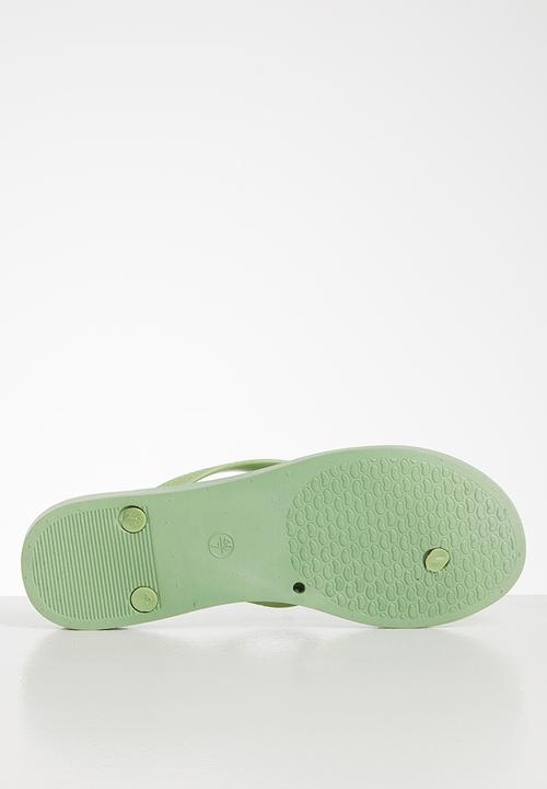 Blossom Girl - Palm tree flip flop - green 