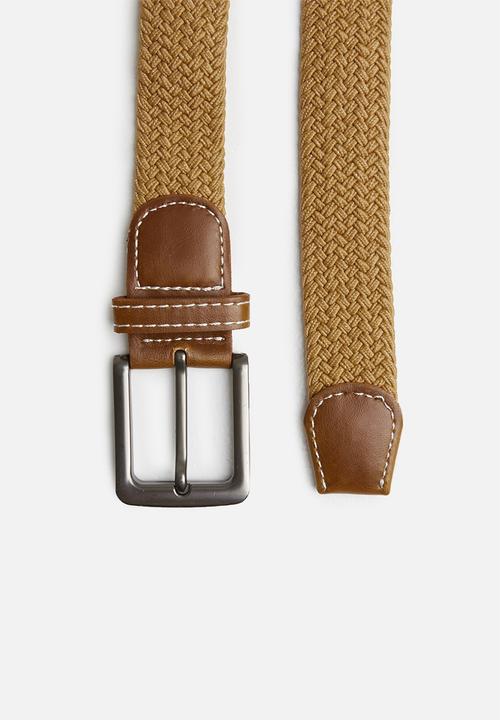 Superbalist - Lucas webbing belt - brown