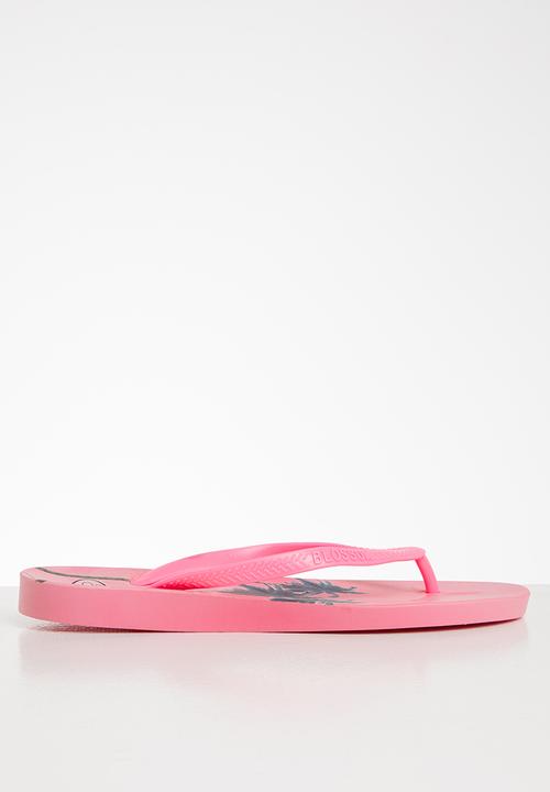 Blossom Girl - Palm tree flip flop - pink