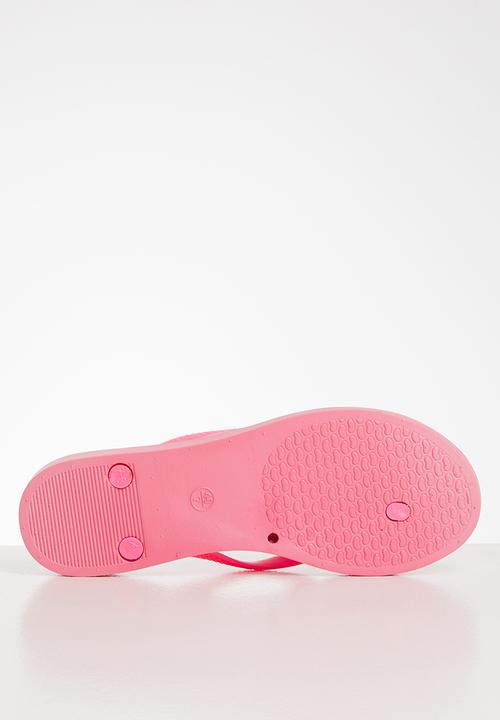 Blossom Girl - Palm tree flip flop - pink