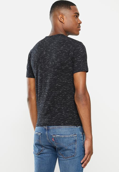 Lonsdale - Inkjet V-neck tee - black