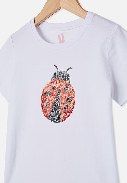 Cotton On - Stevie short sleeve embellished tee - white