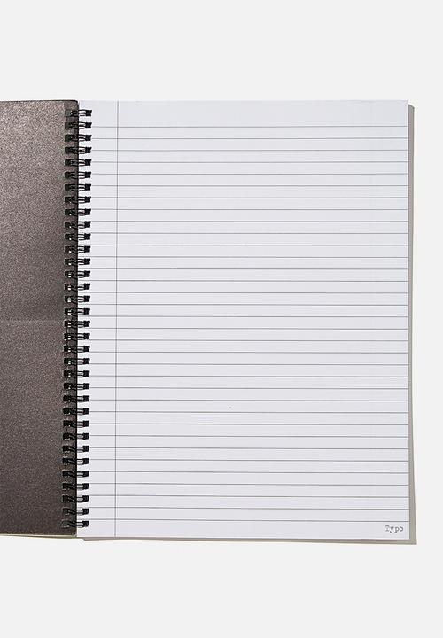 Typo - A4 spinout notebook recycled - African map