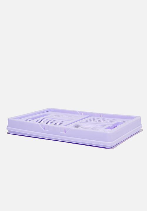 Typo - Midi foldable storage - pale lilac