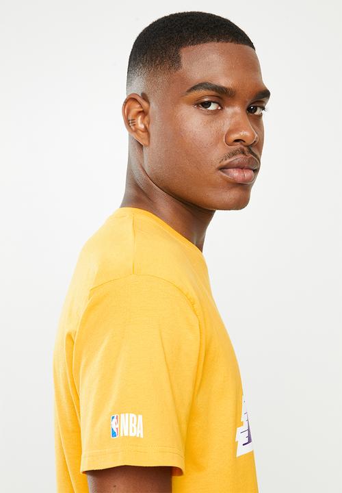 NBA - Icon lakers straight hem printed T-shirt - yellow
