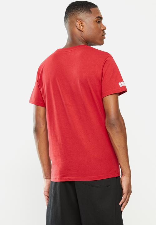 NBA - Bulls b/ball straight hem printed T-shirt - red