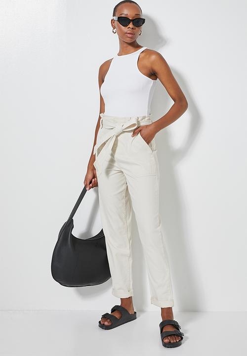 Superbalist - Crepe cutaway top - white
