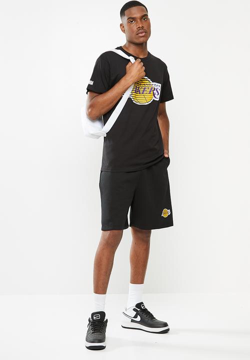NBA - Icon lakers straight hem printed t-shirt - black