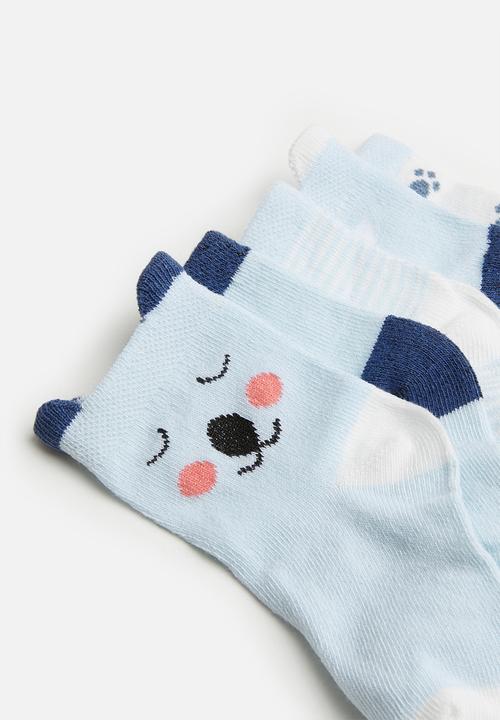 Pop Candy - Boys 5 pack printed socks - multi 