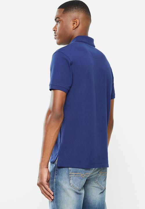 POLO - Stretch pique golfer - dark blue