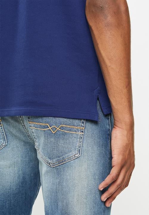 POLO - Stretch pique golfer - dark blue