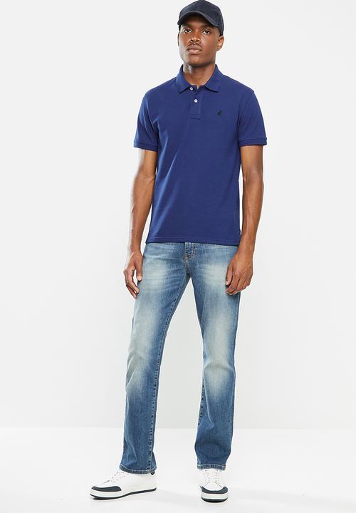 POLO - Stretch pique golfer - dark blue