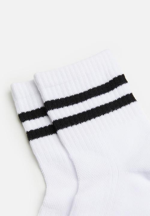 Pop Candy - Sport socks - white & black