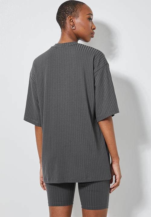 Superbalist - Rib tee - steel grey
