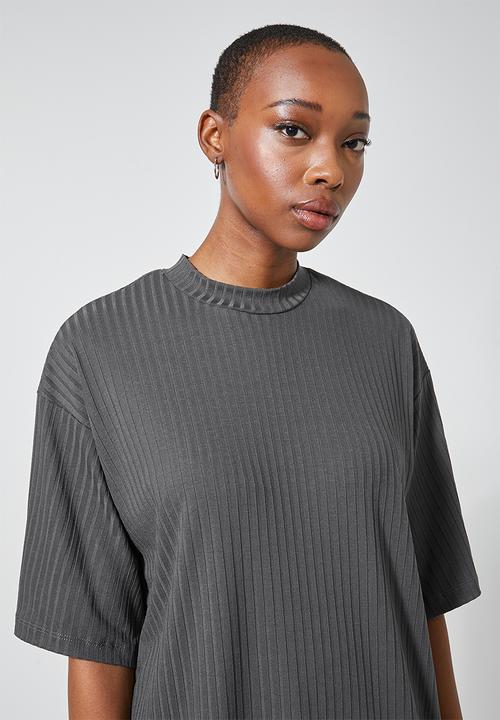 Superbalist - Rib tee - steel grey