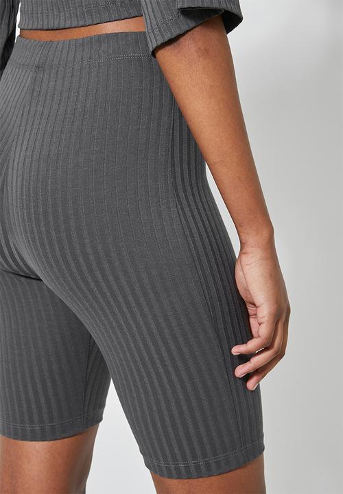 Superbalist - Rib cycle shorts - steel grey