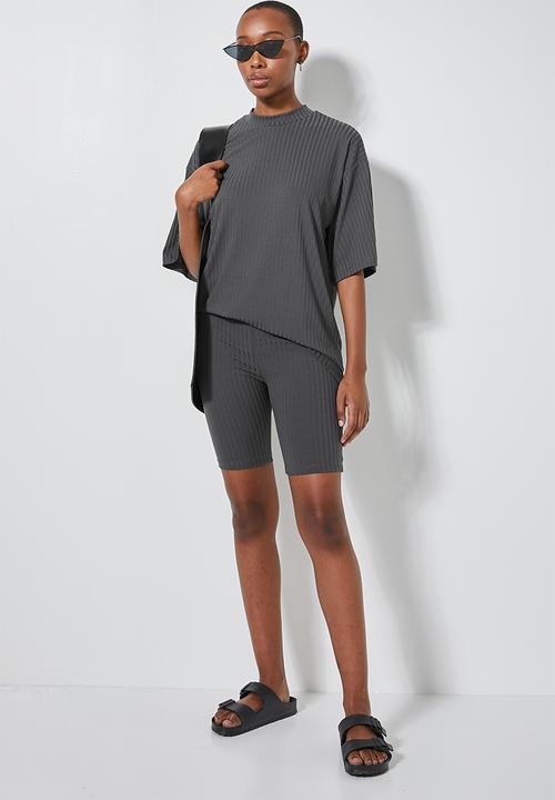 Superbalist - Rib cycle shorts - steel grey