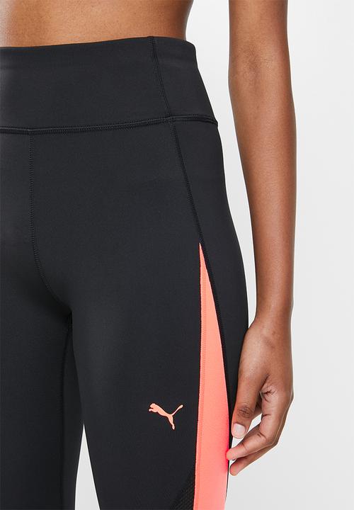 PUMA - Train tights - pearly peach & black