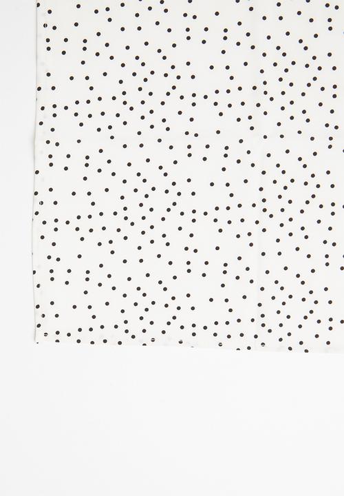 Superbalist - Polka dot neckerchief - black & white 