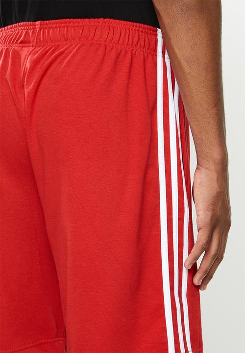 adidas Originals - 3 Stripe shorts - red 