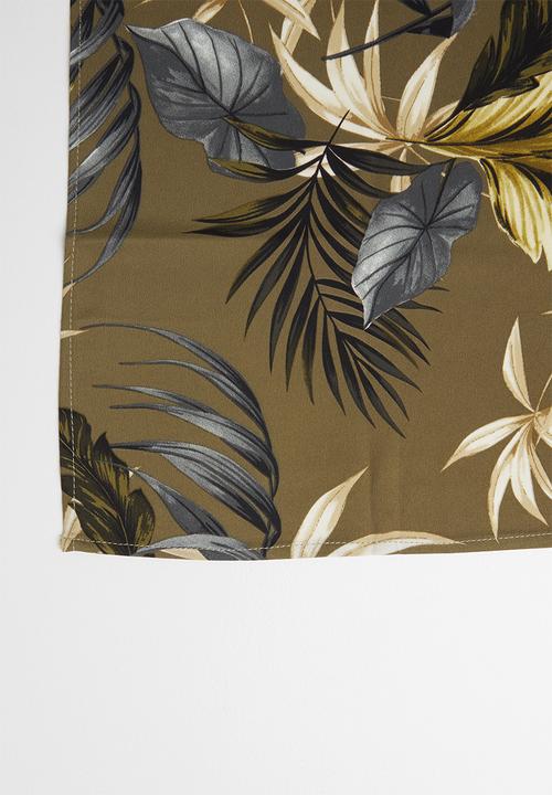 Superbalist - Leaf print neckerchief - green 