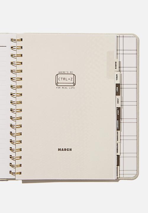 Typo - 2021 premium planner - cool grey