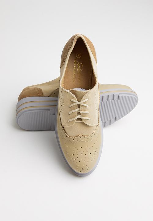 Seduction - Patched brogue - taupe