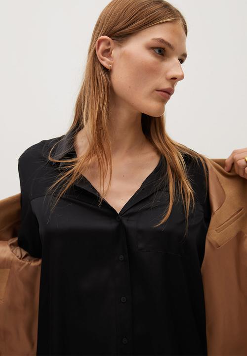 MANGO - Shirt bima - black