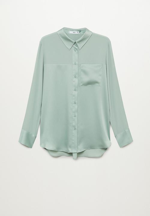 MANGO - Shirt bima - green