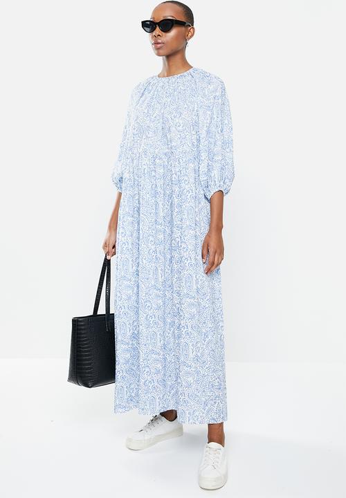 edit - Balloon sleeve maxi - mono floral