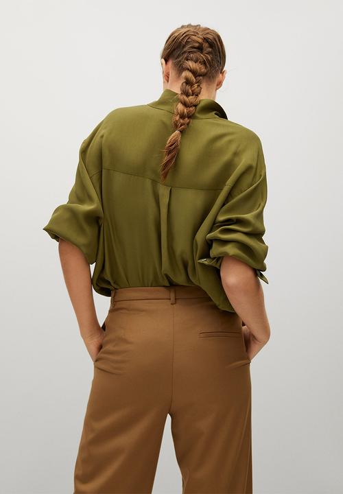 MANGO - Shirt lovita - khaki