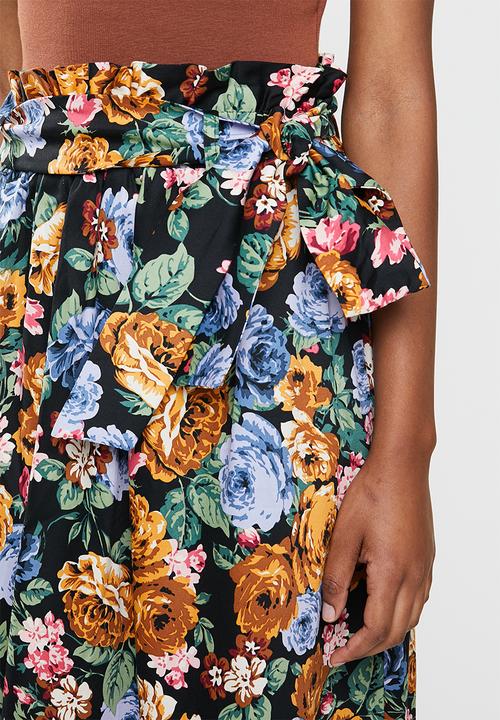 edit - Cotton poplin full skirt - multi 
