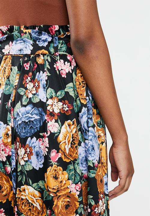 edit - Cotton poplin full skirt - multi 