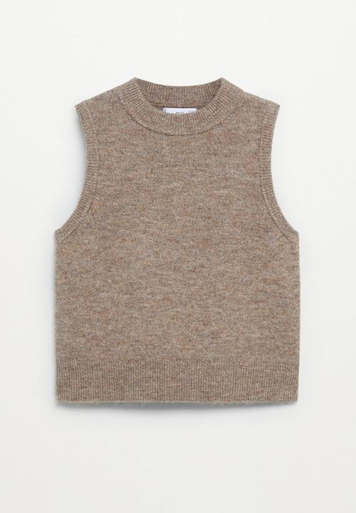 MANGO - Top tommy - medium brown