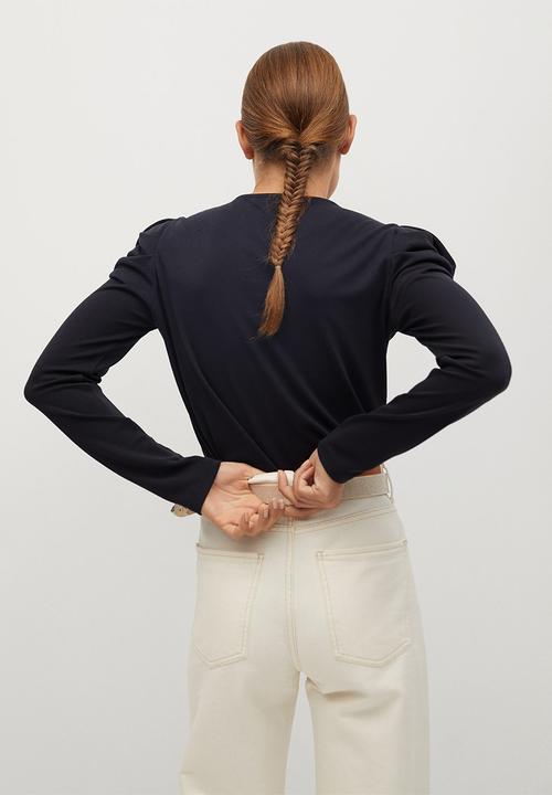 MANGO - T-shirt paloma - charcoal