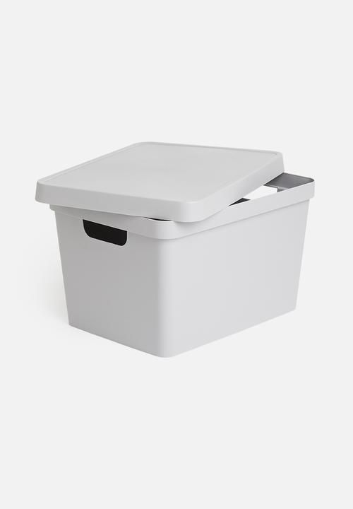 Storage Solutions - Storage box with lid - grey