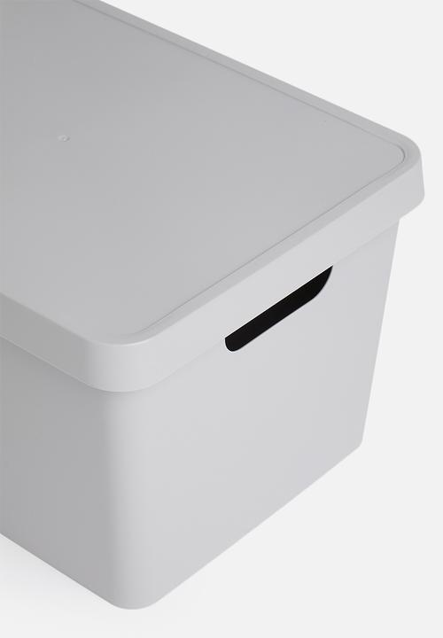 Storage Solutions - Storage box with lid - grey