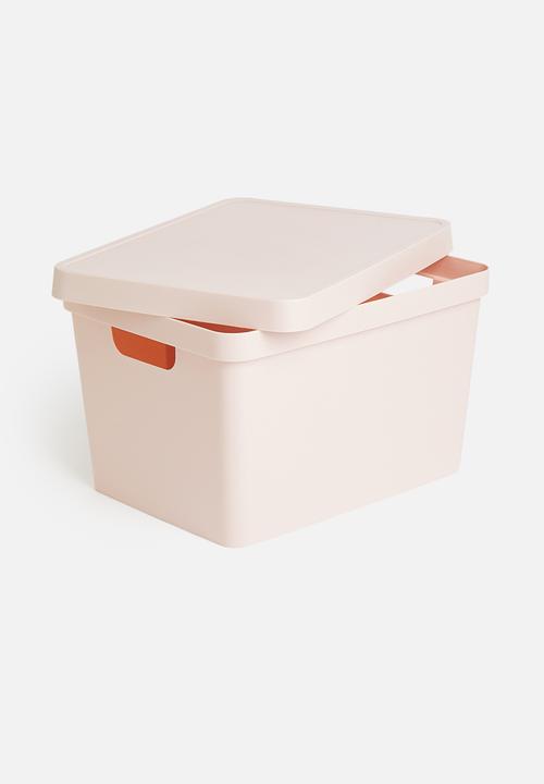 Storage Solutions - Storage box with lid - soft pink
