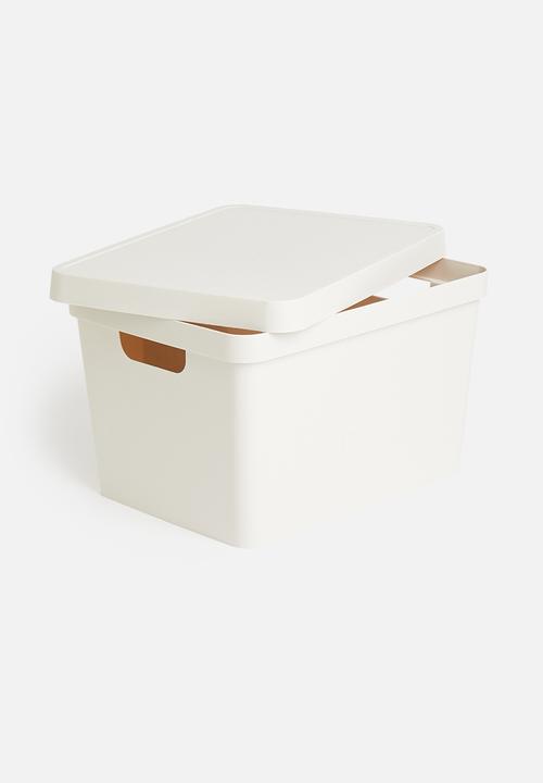Storage Solutions - Storage box with lid - soft white