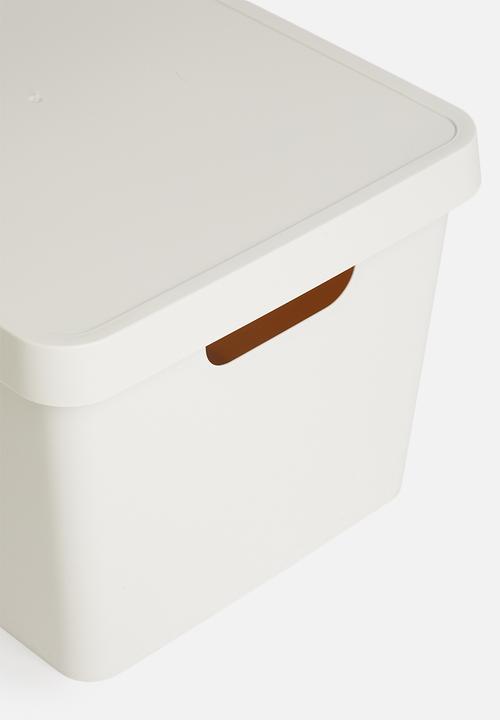 Storage Solutions - Storage box with lid - soft white