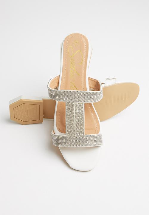 Seduction - Glitter slide - white