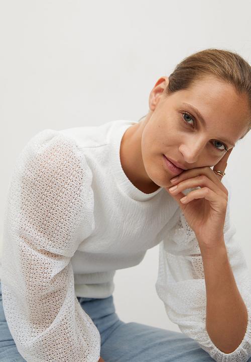 MANGO - T-shirt velasco - white